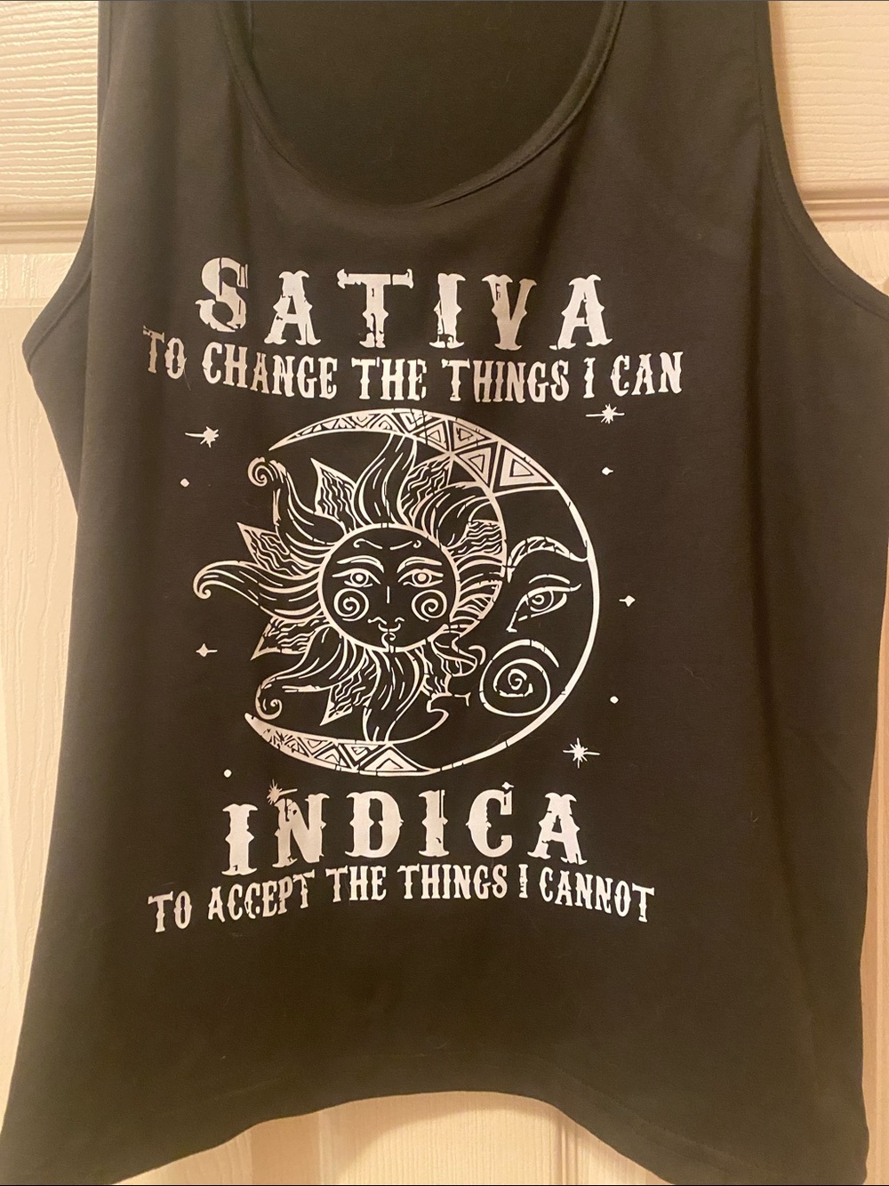Sativa Indica Graphic Tank Top - Black - Picture 2 of 3